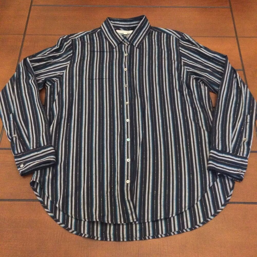 NWT Xirena night spark long sleeve button up women’s small